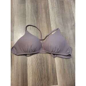 Hula Honey shimmery pale purple strappy padded push up Bikini Top Size D/DD